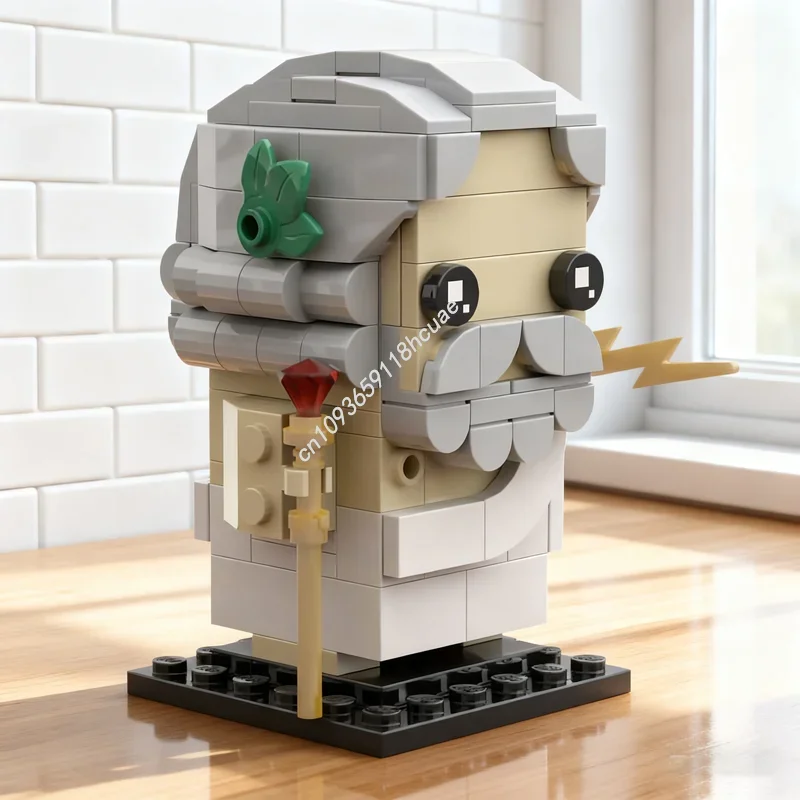 154pcs MOC Zeus Brickheadz Brickheadzed Model Building Blocks Construction Assemble Festival Gift Idea Toy Brick Birthday