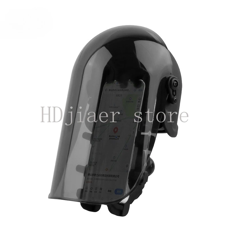 

Mobile phone holder, motorcycle specific sun hat, umbrella, extended small helmet, rainproof riding
