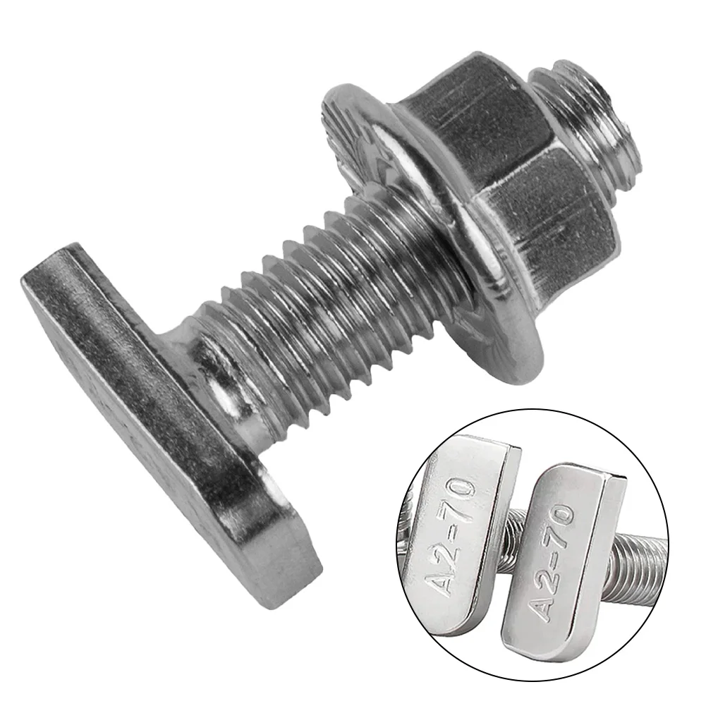 

Hammer Head Screw Flange Nut Fastening Accessories For Mounting Rail For Photovoltaic Modules Solar Panel Racking Fixing Parts