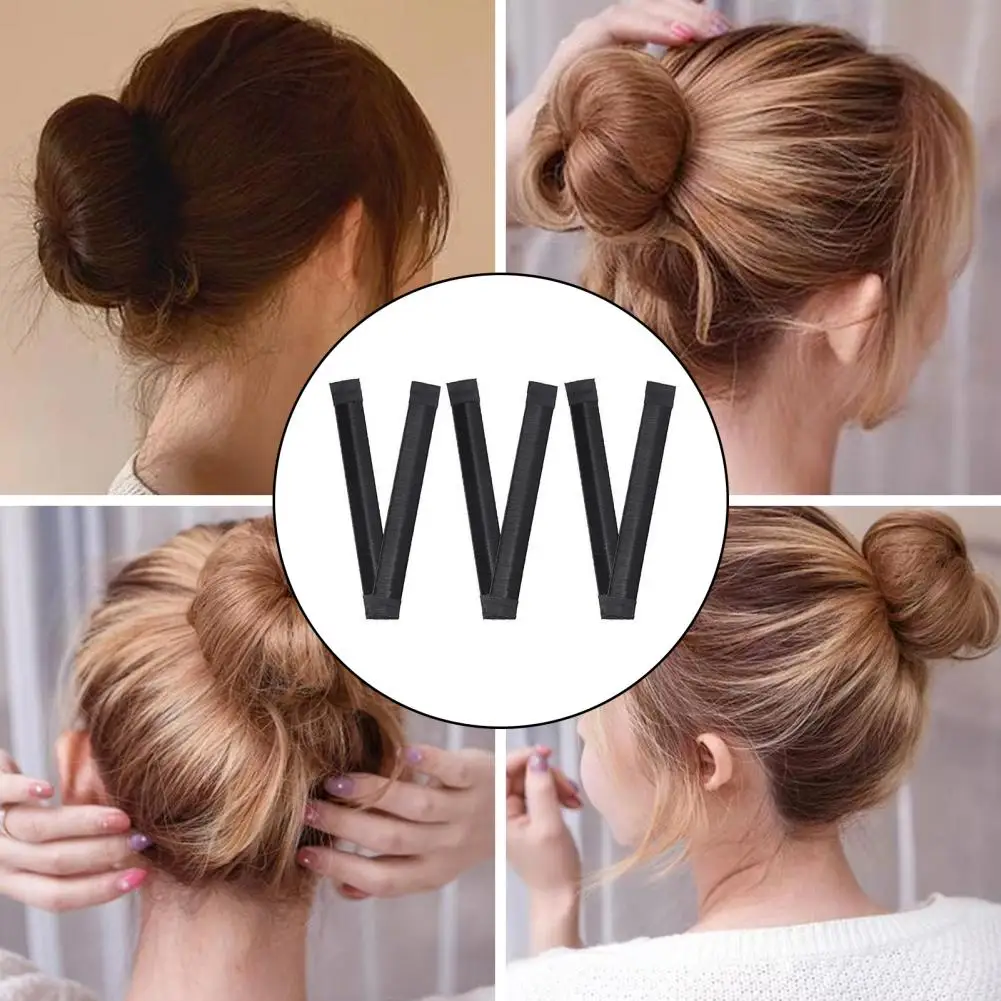 

Hair Bun Tools Women Bun Maker Hair Bun Maker Set for Easy Fast Hair Styling 3 Piece Curler Twister Kit for Long Lazy Women's