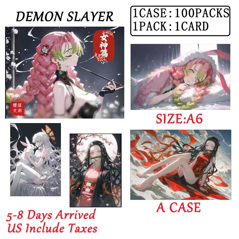 

New Wholesales Demon Slayer Collection Box Ying Luo Culture A6 CTG Sexy Anime Girl Trading CCG TCG Doujin Toy And Hobbies Gift