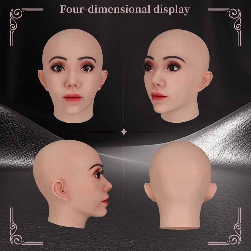 Professional Silicone Multi-Use Makeup Mask & Headpiece - Cosplay Halloween Costume Accessory
