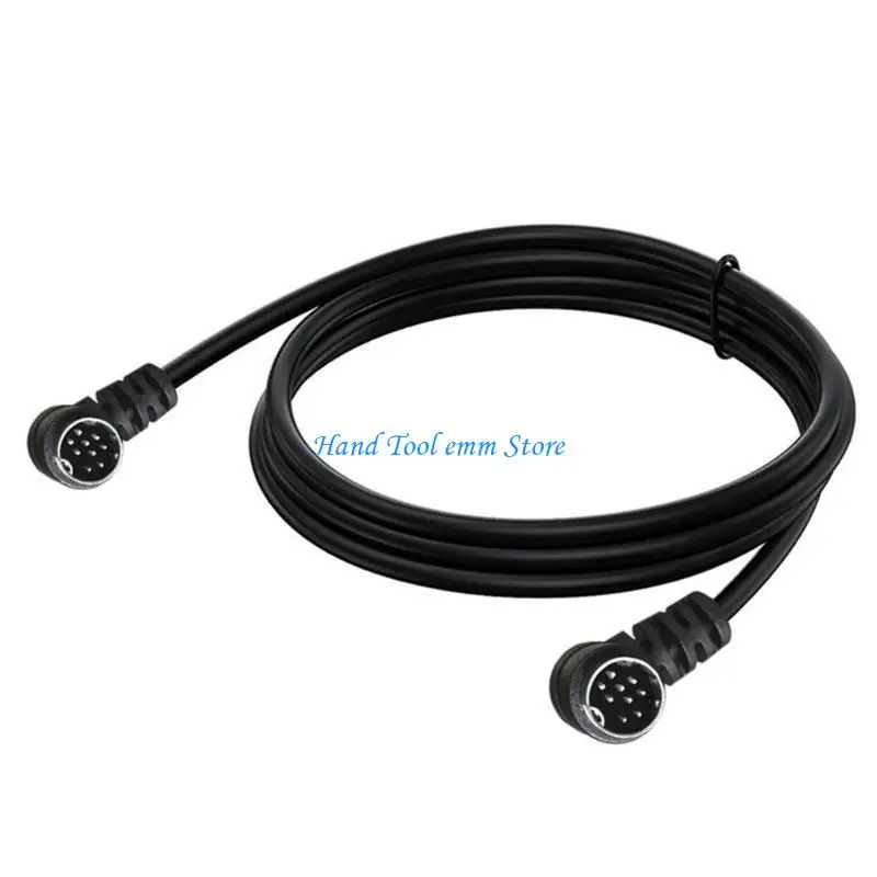 H37F Durability S Video Cord Mini DIN 9Pin Male to Male Sound Cable for Game Consoles Video Cable DVR Connection Cable