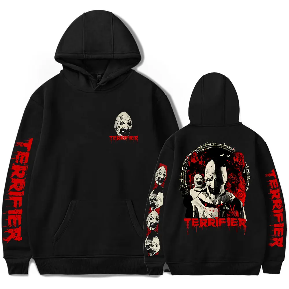 Terrifier Kill Hoodies Horror Movie Merch Print Halloween Streetwear Winter Unisex Fashion Funny Casual Sweatshirts