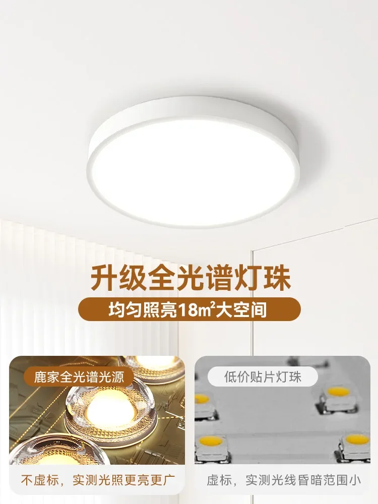 

Ultra-thin round bedroom ceiling light, simple modern balcony, aisle entrance LED guest restaurant light
