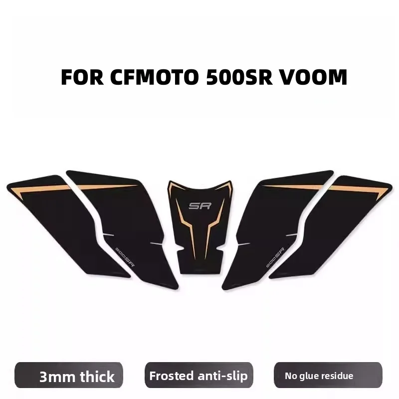 FOR CFMOTO 500 SR SR500 500SR VOOM Motorcycle 3M Anti Slip Tank Pad Stickers Pad Side Gas Knee Grip Protector Decal Accessories