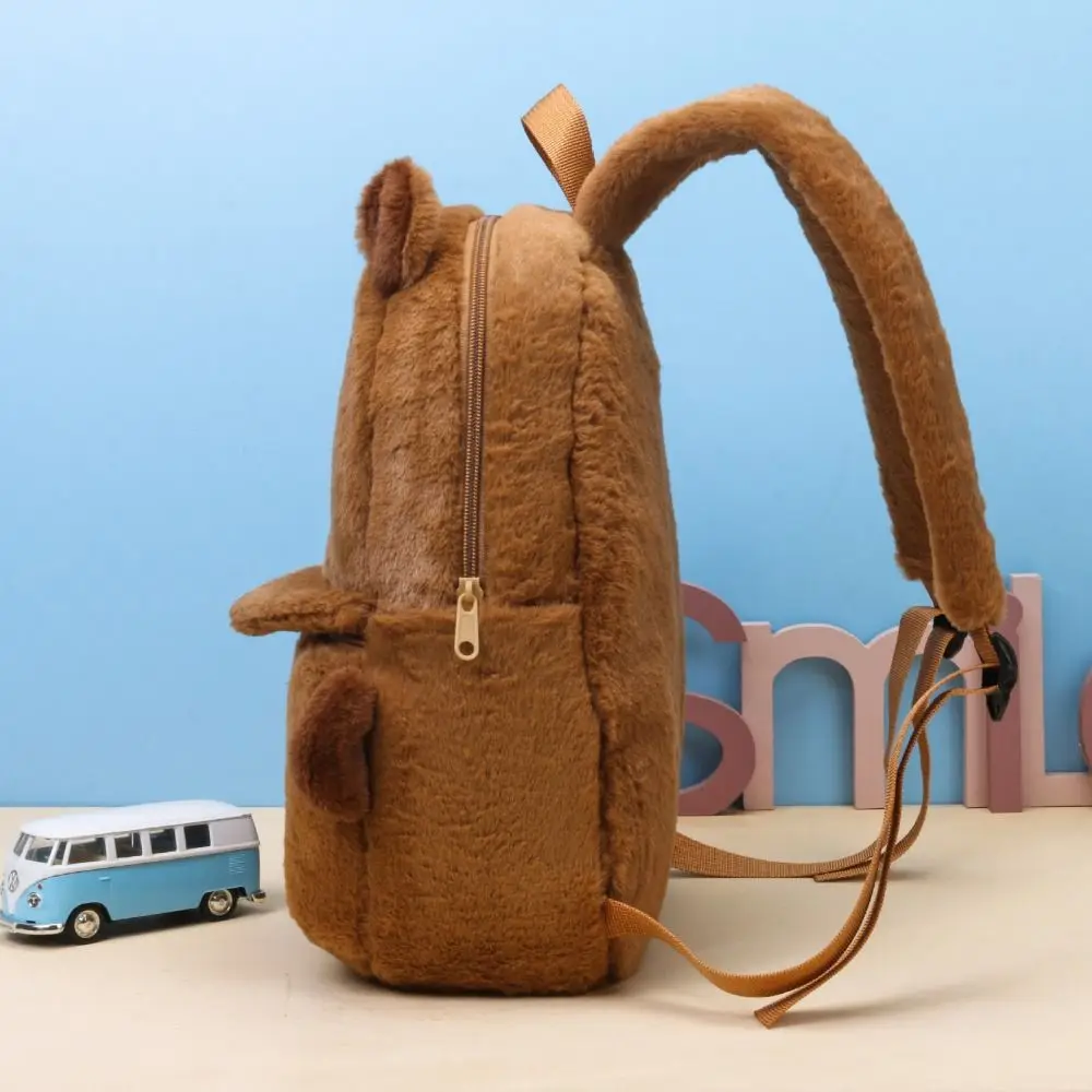 動物カピバラぬいぐるみバックパックショルダーバッグ大容量漫画ショルダーバッグスクールバッグぬいぐるみバッグ学生スクールバッグ