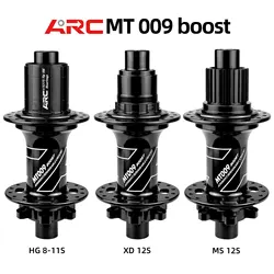 ARC MT009 6 Pawls 4 Bearings MTB Bicycle Hub 3 Teeth Front 15x110 Rear 12x148 Boost For K7 Micro Spline HG 8 9 10 11 12S Srm XD