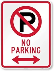 No Parking Retro Metal Aluminum Sign Private Property  Outdoor Garage Street Home Bar Club Retaurant Wall Decor Signs 12X8 In