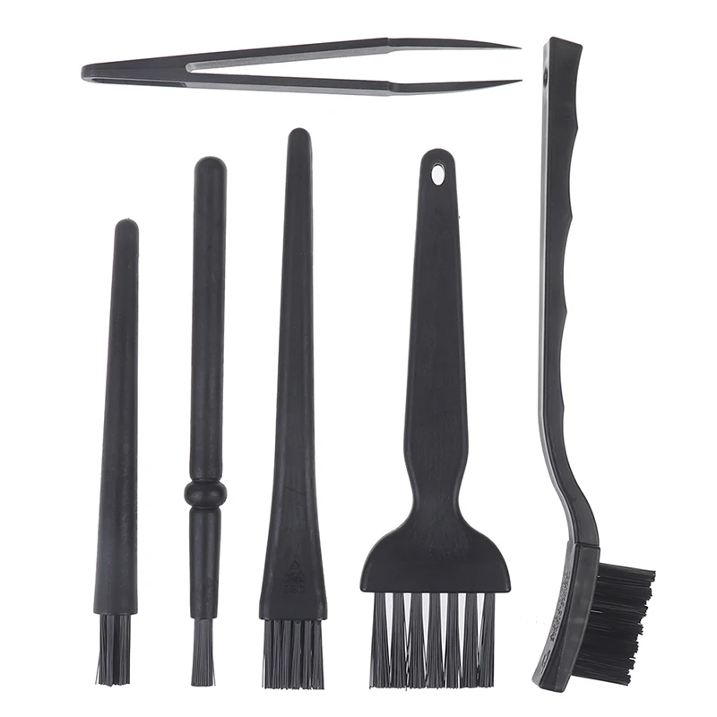 Teclado portátil Cleaning Tool Kit, Anti Estático, Telefone Escovas de poeira, 6Pcs