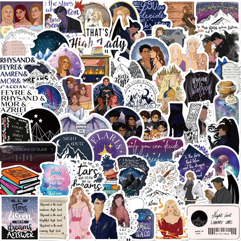 10/35/60PCS Acotar Merchandise Home Decorative Graffiti Stickers Mug Laptop Skateboard Phone Cartoon Anime Sticker Kids Gift