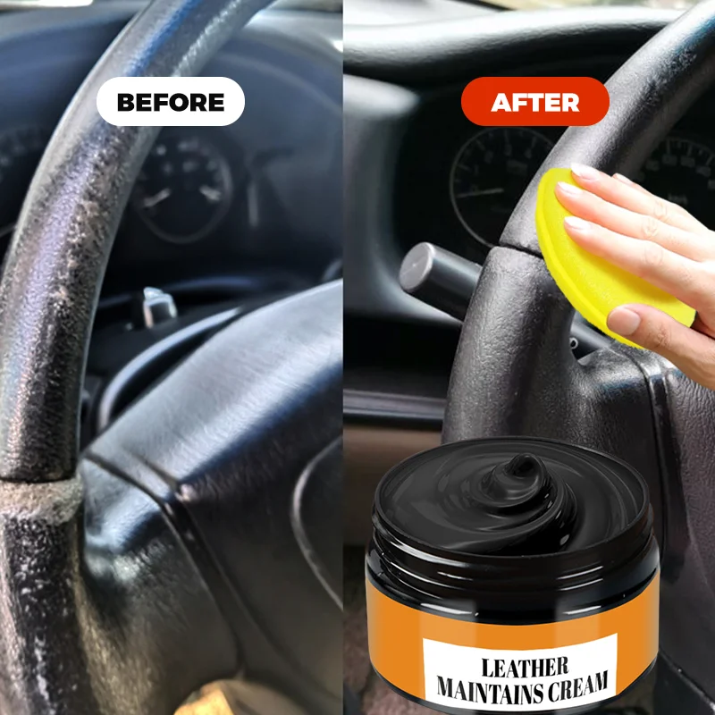 Imitation Leather Repair Paste for Steering Wheels and Car Seats - Restore Faded Imitation Leather, Repair Tears and Scratches.