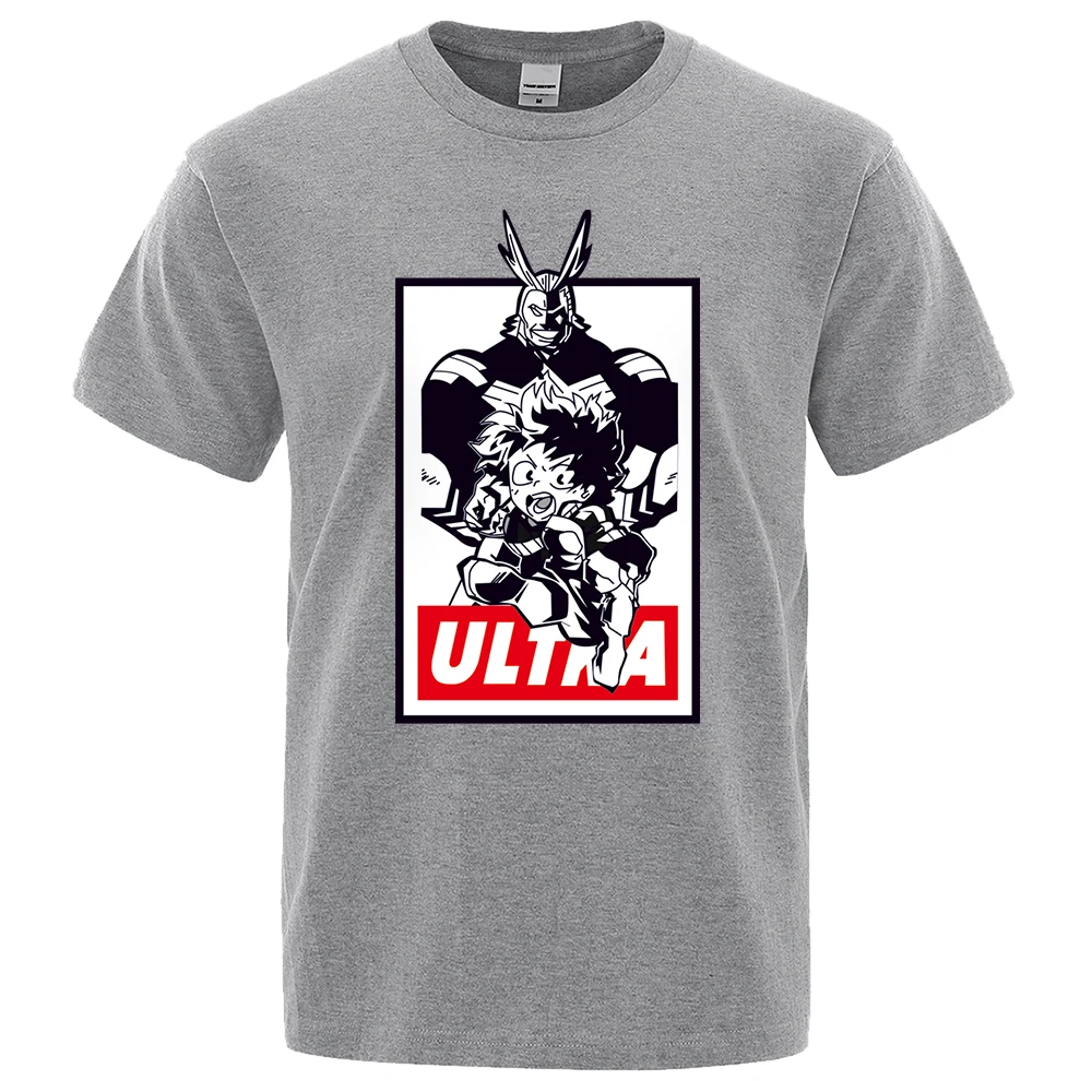 My Hero Academia All Might Midoriya Izuku T-Shirt Men Leisure Boku No Hero Anime Man Tshirts Summer Casual Tops Male Tee Shirt