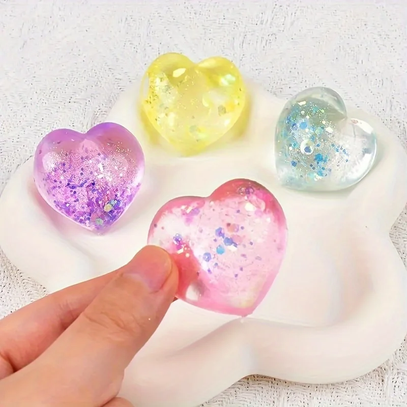 2 mini cuori, giocattoli antistress, giocattoli sensoriali da spremere, giocattoli agitati, rilasciare lo stress, alleviare le emozioni, regali di Halloween fo