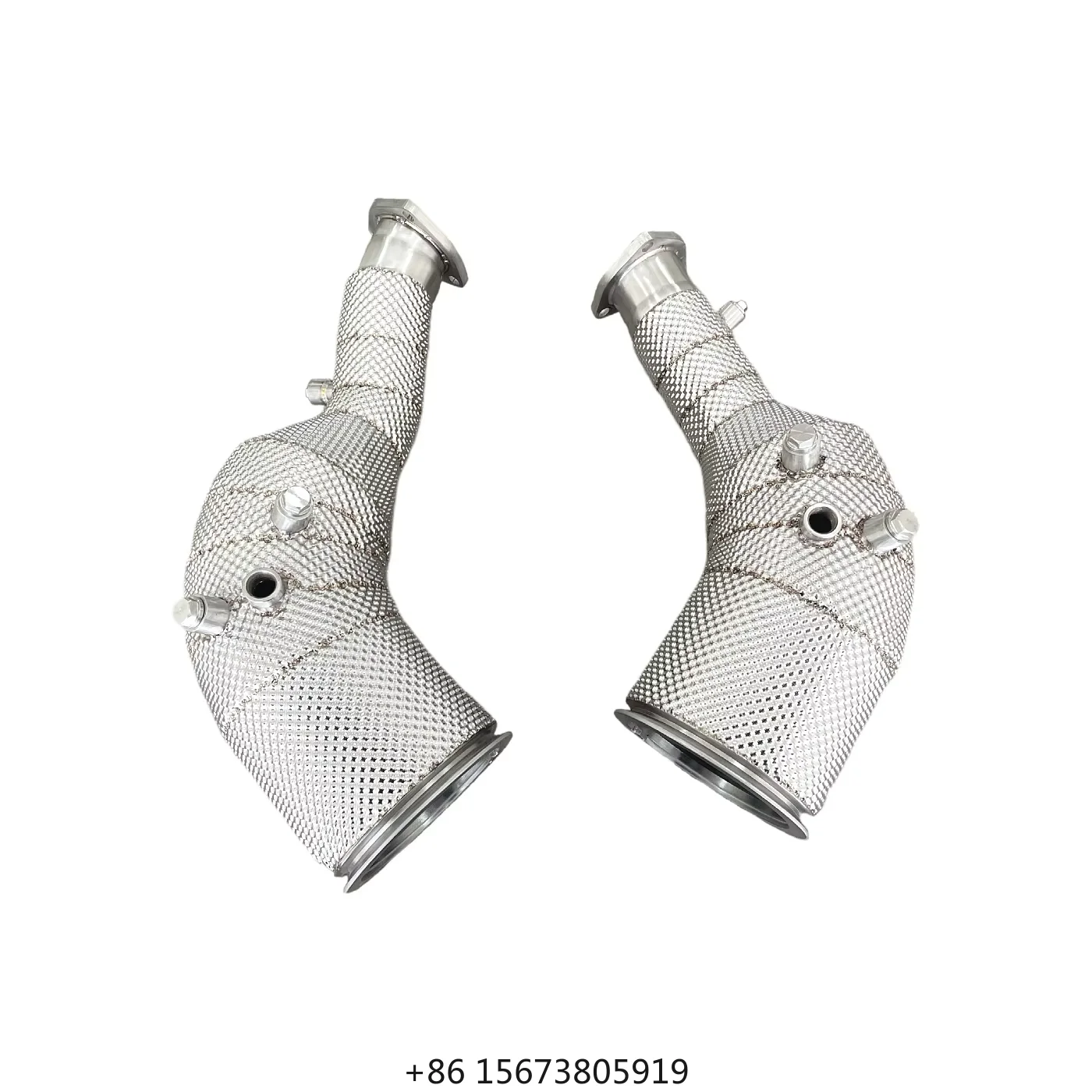 

RS6 RS7 C8 4.0T Stainless Steel Heatshield Downpipe RS6 RS7 C8 Fit 4.0T Stainless Steel Heatshield High Flow Improves Performanc