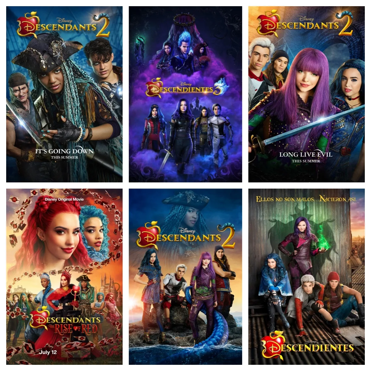 Film Descendants Posters Wall Art Rome Decoration