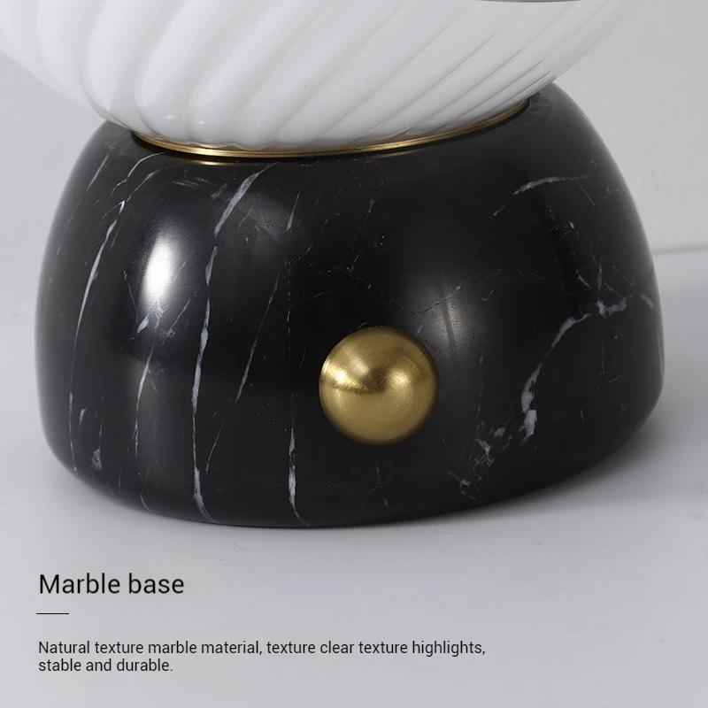 Wholesale Restaurant Decoration Cordless Travertine Table Lamp Battery Operated Bar Rechargeable Table Lamp stone base