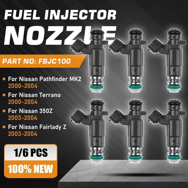 

Car Fuel Injectors Nozzle For Nissan 350Z Nissan Fairlady Z Nissan Pathfinder Nissan Terrano 3.5L V6 2000-2004 FBJC100 842-12240