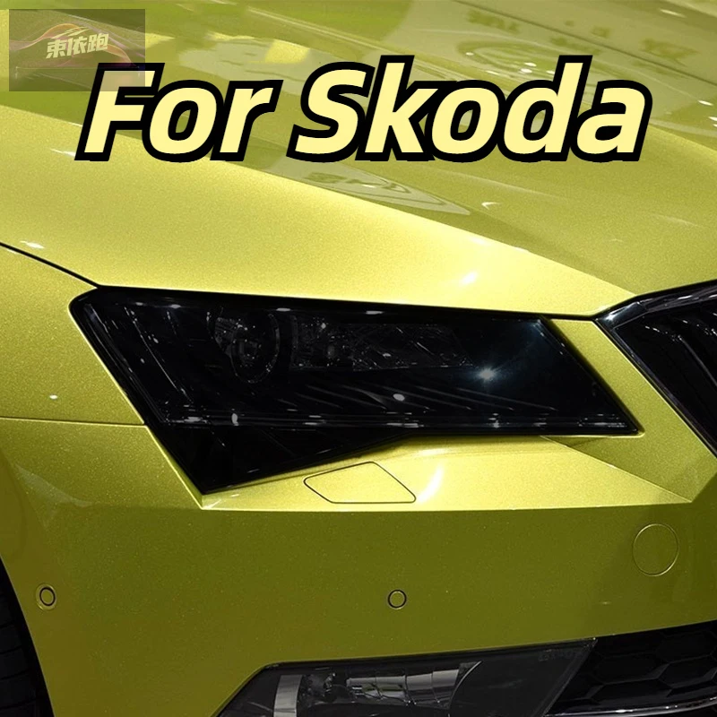 

Для Skoda Superb 3 3V B8 2015 2016 2017 2018 2019 2020 аксессуары защитная пленка для фар автомобиля прозрачная черная наклейка из ТПУ