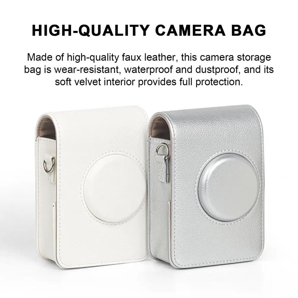 Vintage Camera Storage Case Dustproof Interior Scratch-resistant Precise Hole Positioning Protective Camera Case For Mini EVO