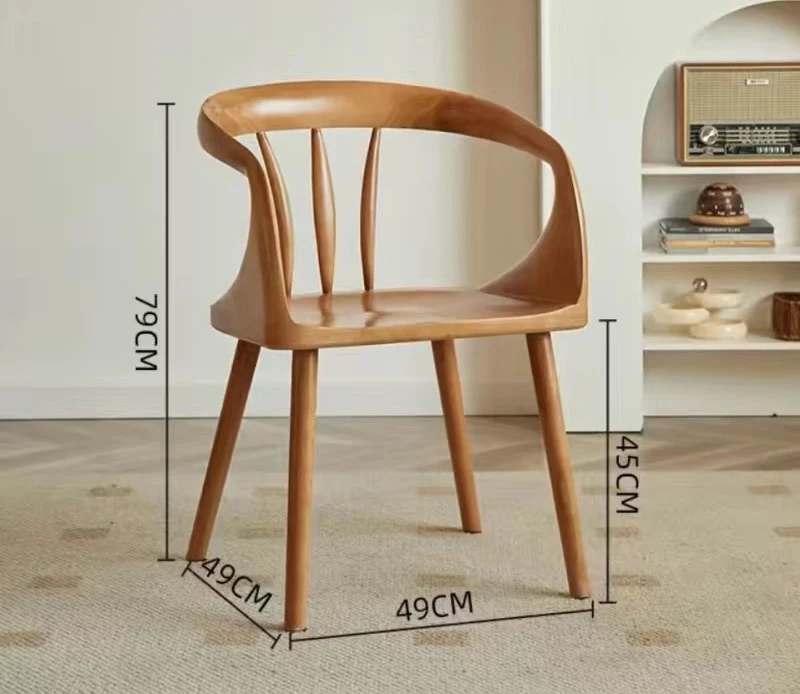 Factory Wholesale Beautiful Solid Wood Chairs Artistic Minimalist Classical Dining Chairs