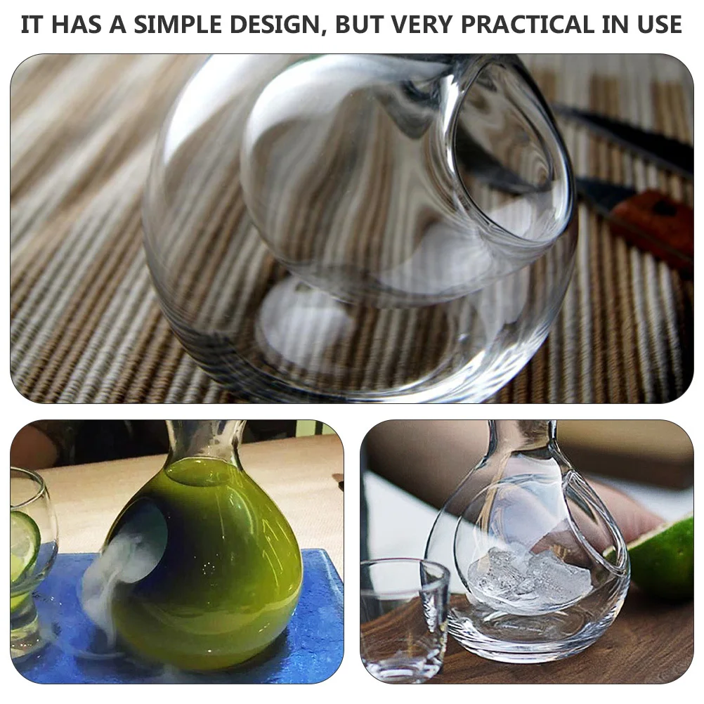 

250Ml Glass Wine Decanter for Red White Wine Aerator Smooth Stable Base Ideal for Restaurant Home Bar Drinking Glass Decanter