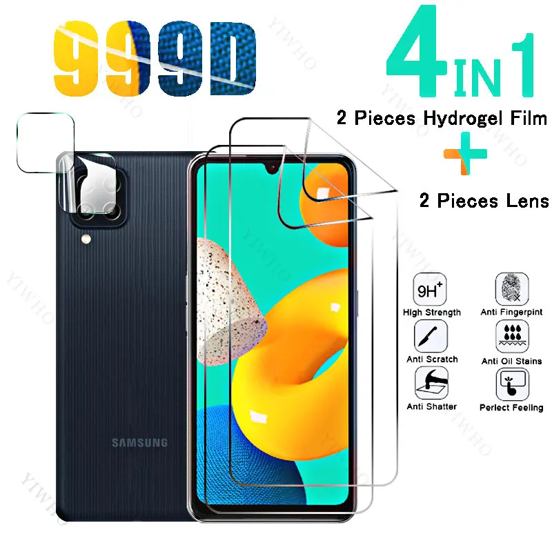 6in1 Cover Front Hydrogel Film for Samsung Galaxy M32 4G Safety Screen Protectors for Samsung M 32 SM-M325FV 6.4