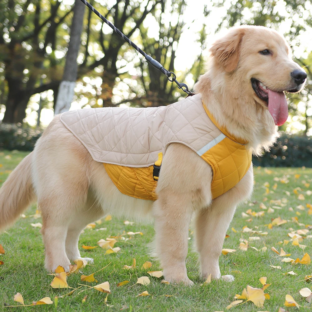 Winter Hund Kleidung Wasserdichte Hund Weste Jacke Für Kleine Große Hunde Warme Haustier Hunde Mantel Gepolsterte Kleidung Französisch Bulldog Outfits – Detail 17