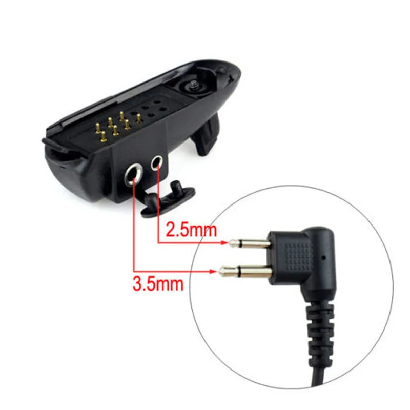 Walkie talkie Audio Adapter For Motorola Handheld Radios GP328 PTX760 PRO5150 For M Interface 2Pin Jack Headset Port Accessories