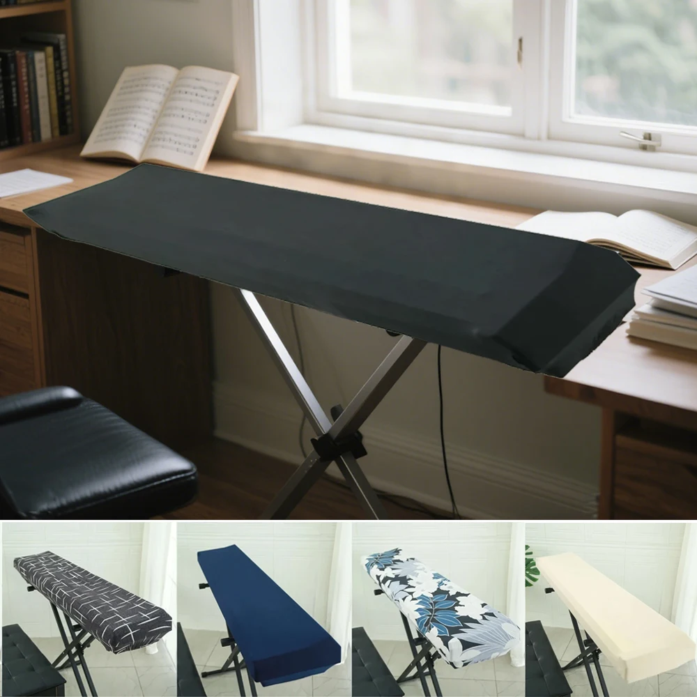 

1PC Elasticity Music Keyboard Protector Cover 61/88 Keys Full Cover for Digital Electric Pianos, Dustproof Piano Keyboard Covers