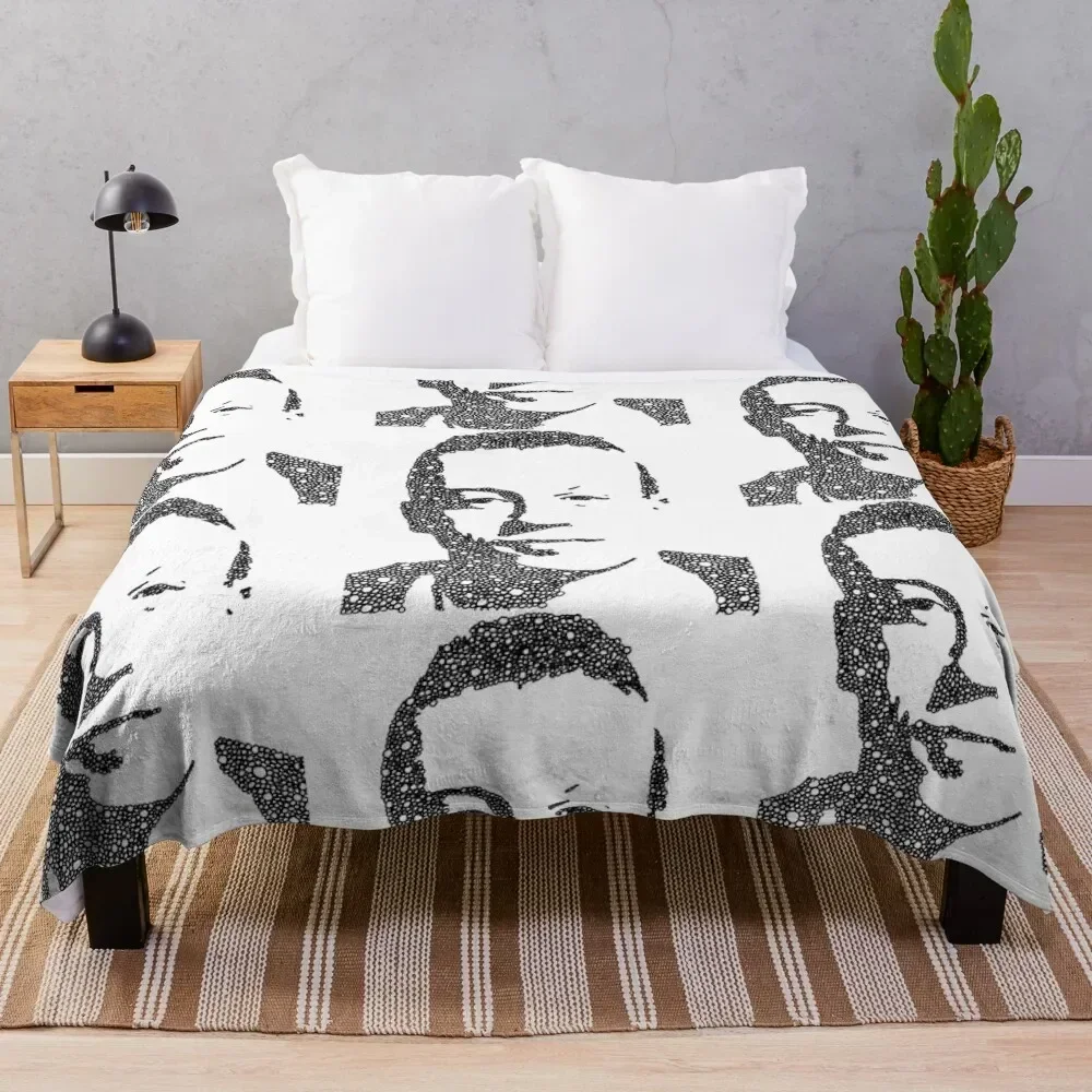 

Macklemore Portrait Throw Blanket Soft Sherpa Fleece Warm Blanket for Winter