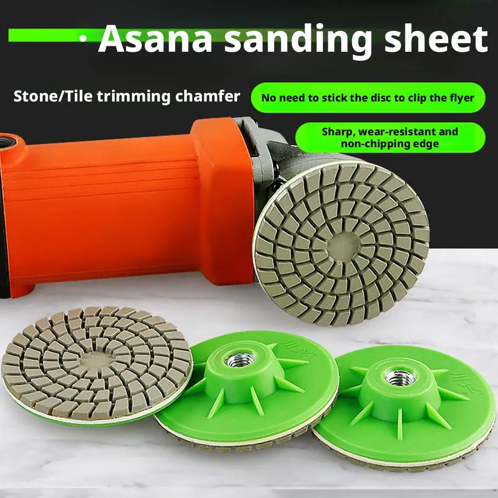 Dry Polishing Disc for Angle Grinder Ceramic Tile Trimming Edge Chamfering & Marble Quartz Polishing Tool