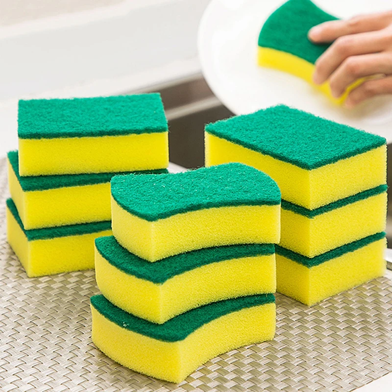 30PCS Magic Cleaning Sponges Reusable Pan Pot Dishwashing Scouring Pads Household Kitchen Sponge Wipes Brush Clean Tools