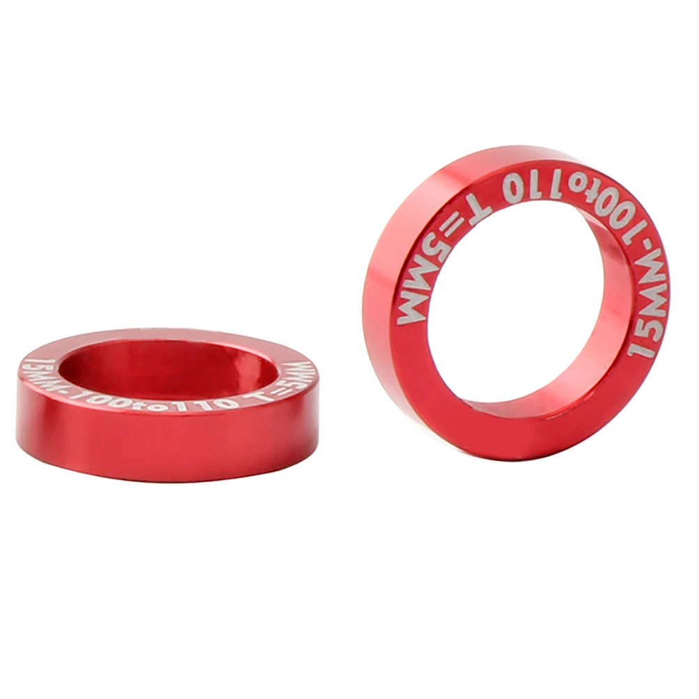 

2Pcs Hub Conversion Washers 5mm 100-110mm Smooth Comfortable No Burrs Bike Accessories Supplies Bike Brake Screw Washer