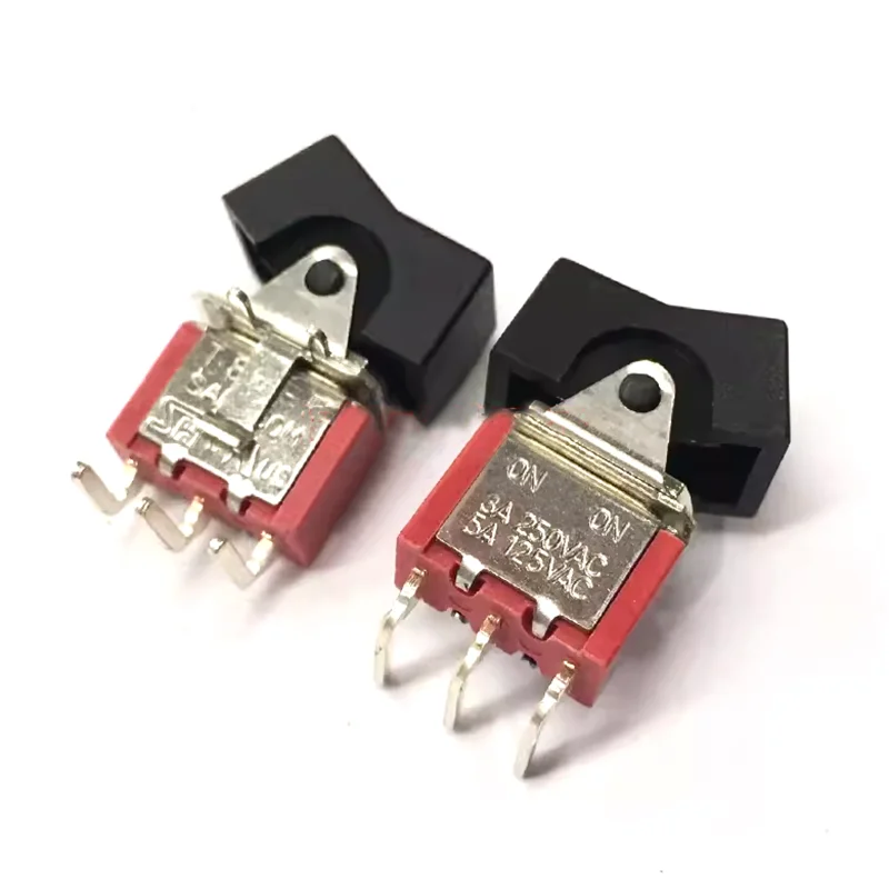 Original UL certified 3A250V5A125V Three-pin two-speed ON-ON bent foot toggle switch Double pole double throw R8015P-R11