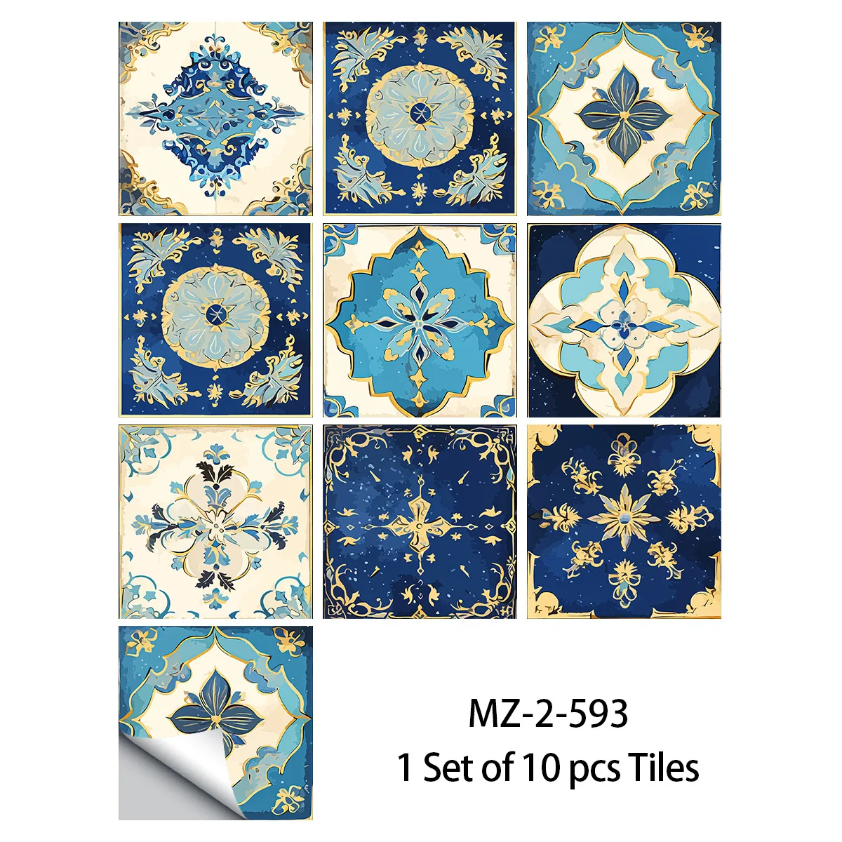 20x20cm 10 Pcs Waterproof 3D Moroccan Wall Sticker for Bathroom Ceiling Kitchen Cabinet Removable Reusable DIY Home Accessories