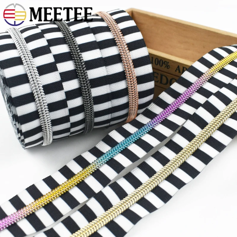 

1-10Meters 5# Nylon Zipper Tapes for Clothes Backpack Shoes Replacement Zippers DIY Zips Repair Kit Garment Sewing Accessories