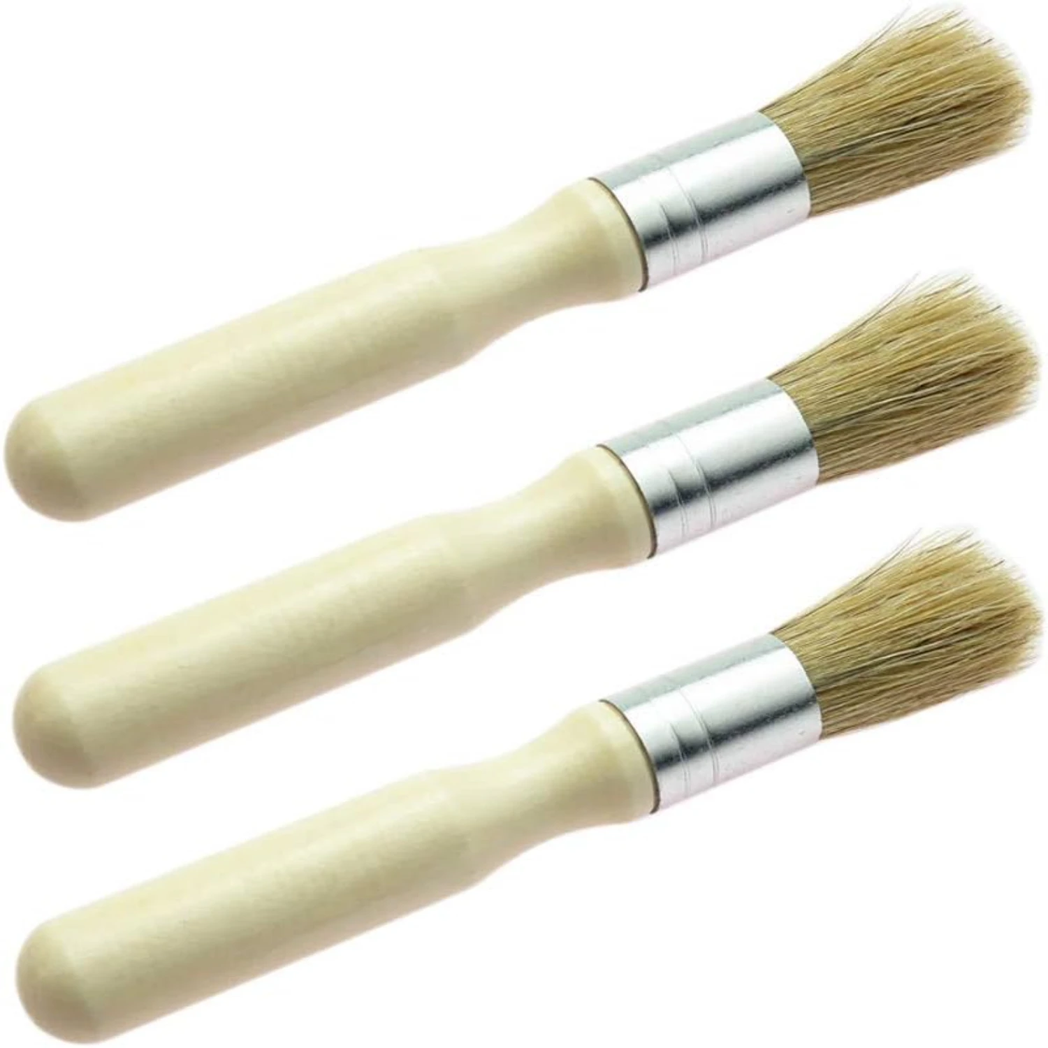 

Glue Brush set, Pack Narural Wooden Round Glue Wax Brush for Paint Bookblinding ,Super Wax Brush Chalk Paint for Little Project