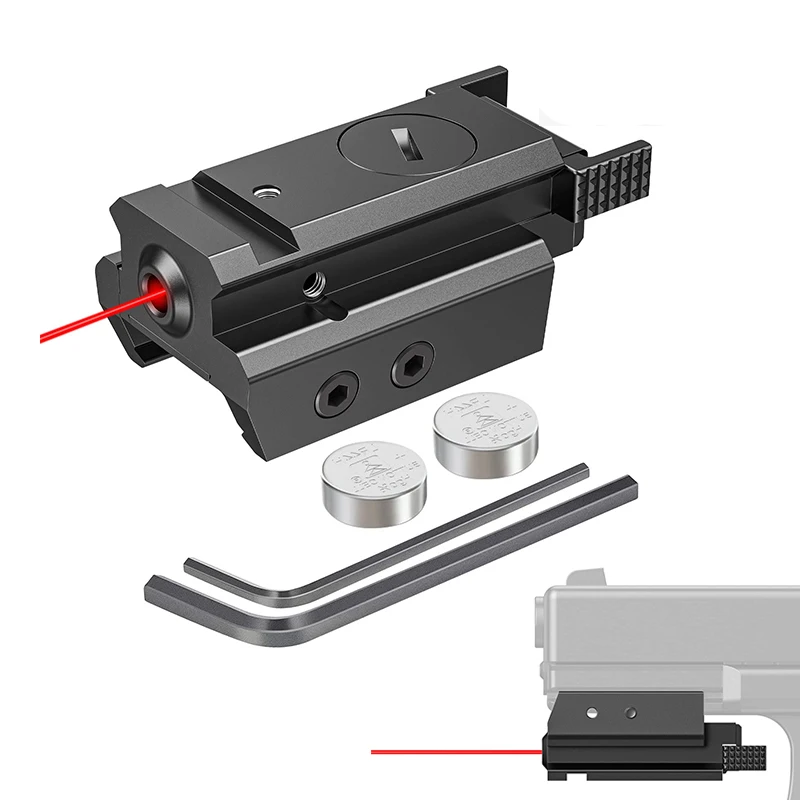 

Red Dot Laser Sight Tactical 20mm Standard Picatinny Weaver Rail For Pistol Handgun Gun Rifle Hunting With Batteries