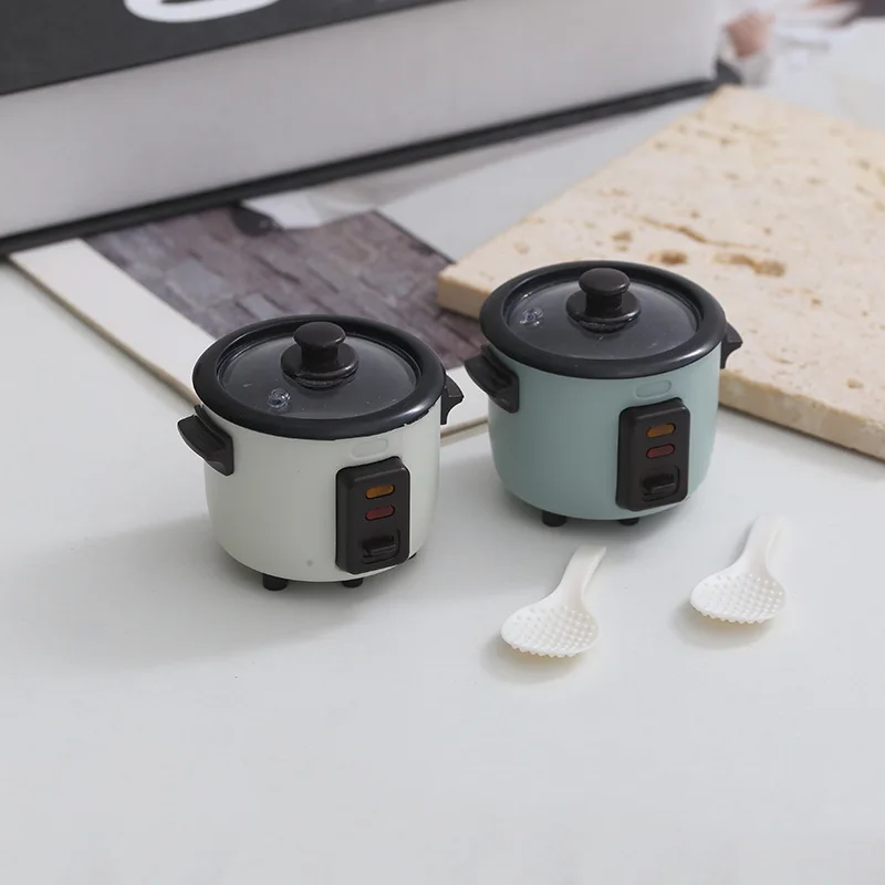 1:12 Dollhouse Realistic Rice Cooker, Coffee Machine, Juicer – Food Toy, Miniature Scene Model, And Decorative Pie