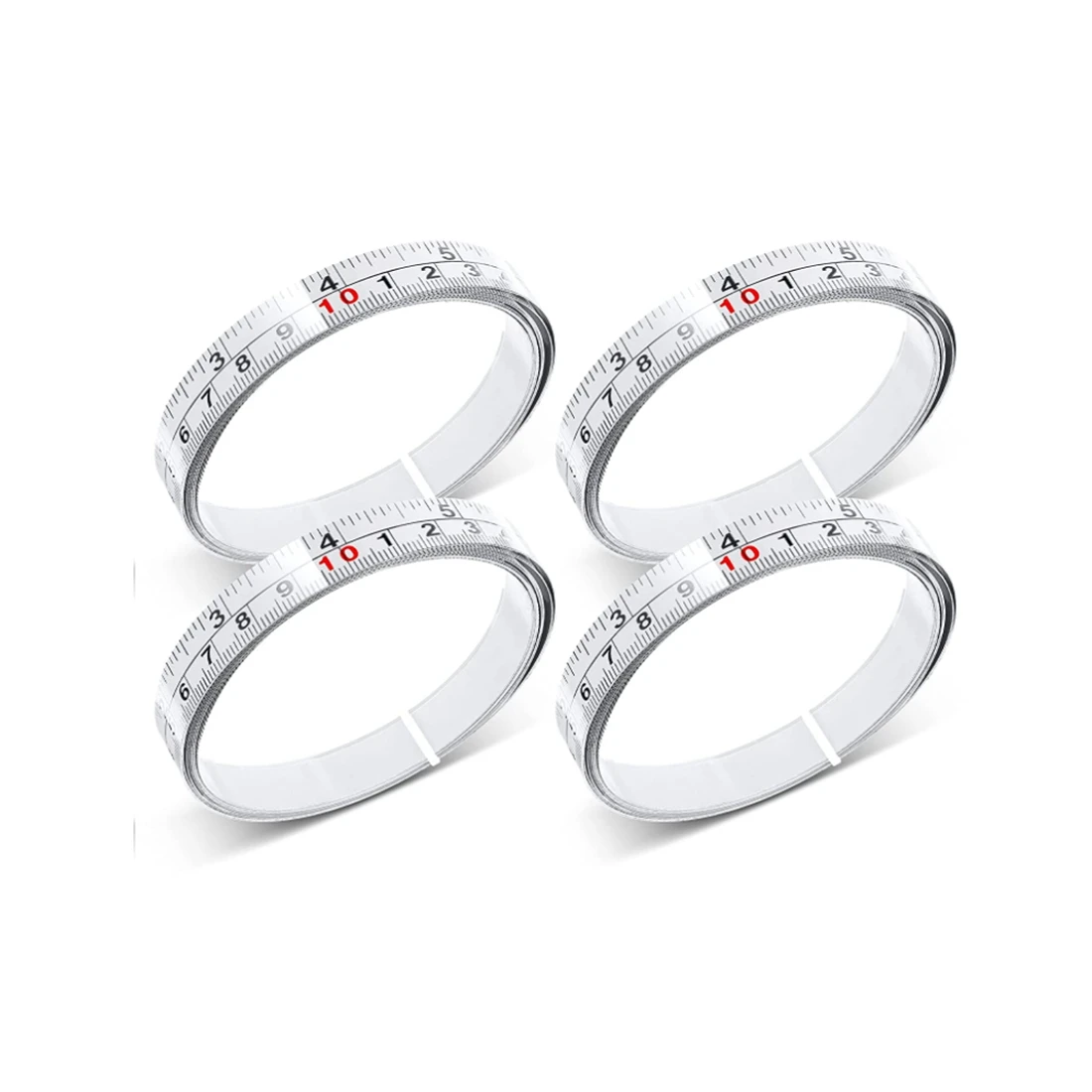 스테인레스 스틸 접착 체중계, 정밀 목공 가이드 레일, 자체 접착 테이프, 접착제가 있는 금속 눈금자 측정, 4 개