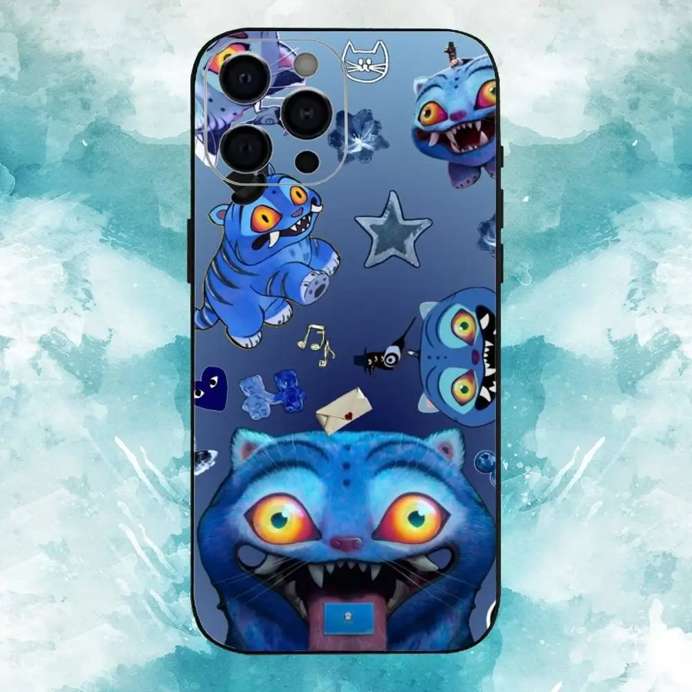 K-KPop 悪魔の虎 H-Hunters iPhoneケース iPhone 17,16,15,14,13,12,11 X XR Plus,Pro Max,XS対応 ソフトシリコン製 ブラックカバー