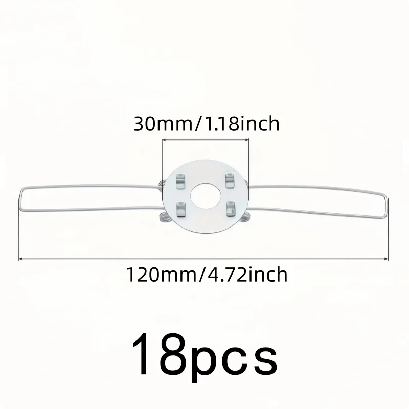 18 pcs 120mm Metal Spring Clamps, Secure Clamping Force, Lamp Fixture Repair Home Lighting Fixing, Easy Snap-On Install