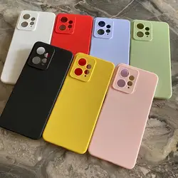 Liquid Silicone TPU Phone Case For Xiaomi Redmi Note 12 4G Case Xiaomi Redmi Note12 4G Global Funda Shockproof  Back Cover