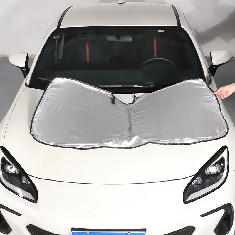 

For Subaru BRZ 2022-2023 Car Front Windshield Sunshade Sun Protection Visor Sunshade Silver Tape Sunshade Accessories