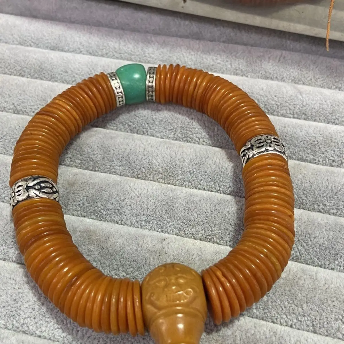 Tibetan Xizang old yak bone septum bracelet bracelet beef bone beads rosary beads handheld Tibetan style men's and women's colle
