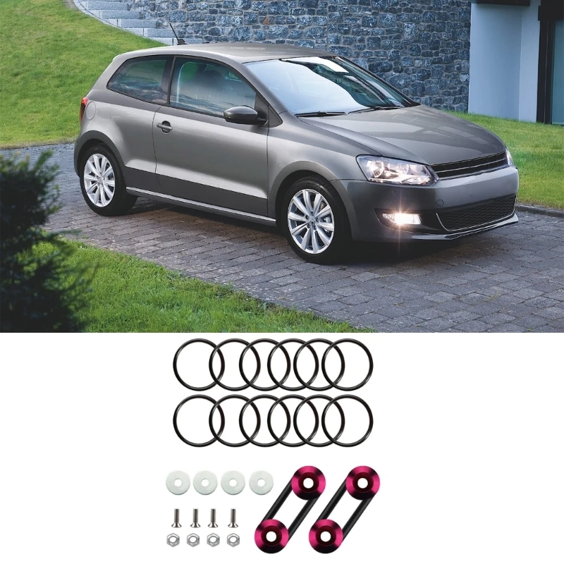 

Quick Release Luggage Trunk Front & Rear Bumper Fasteners Aluminum Fastening setQuick Release Bumper Clips for Trunck D7YA