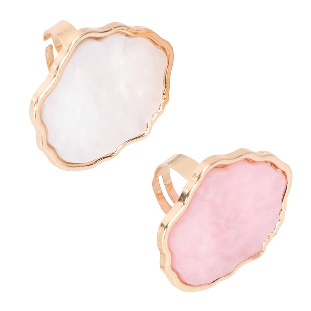 

2pcs Nail Resin Mixing Plates Portable Finger Rings Manicure Accessories Mini Size Nail Color Cosmetics Tools
