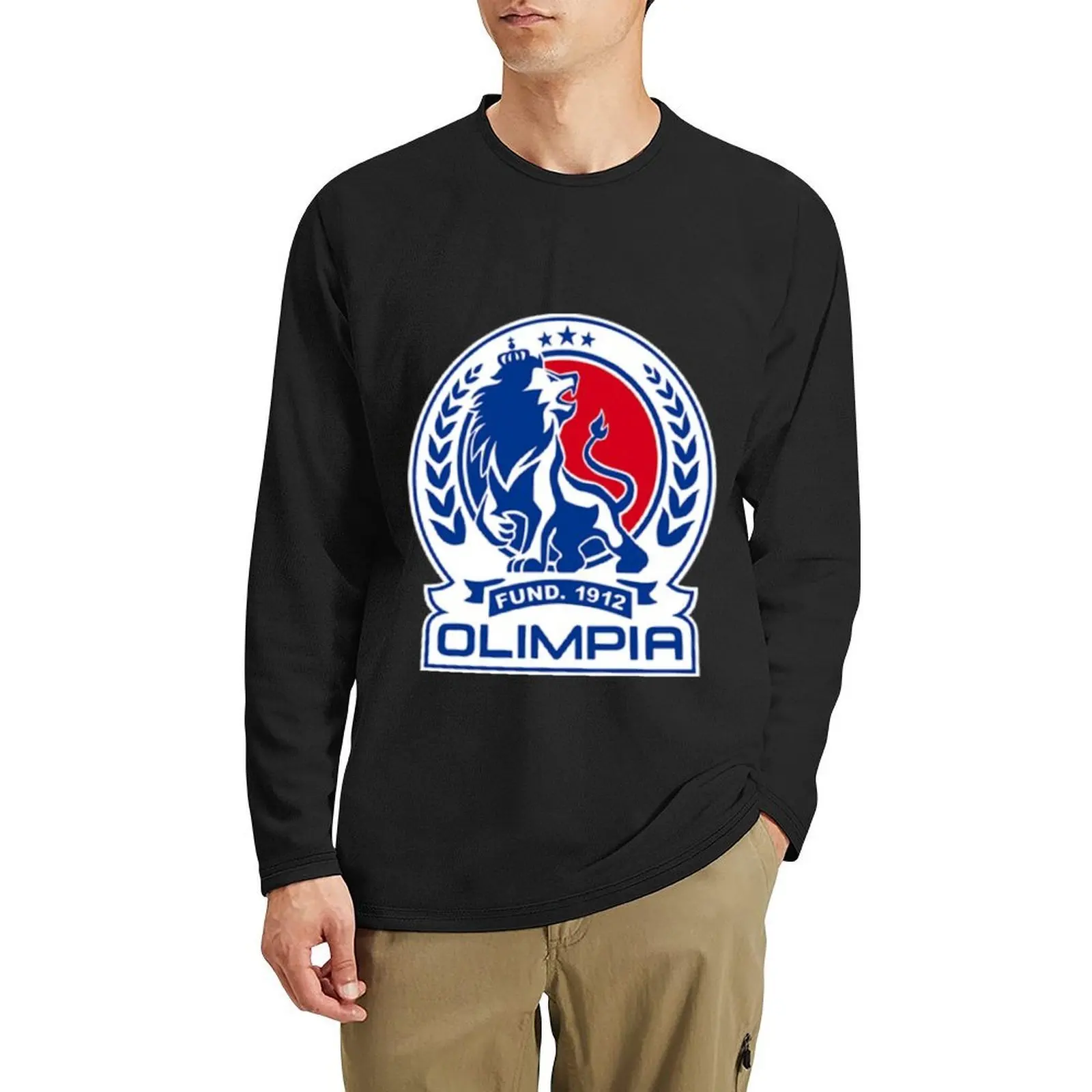 تي شيرت طويل من Club Deportivo Olimpia تي شيرت جرافيك ملابس kawaii تي شيرت مخصص كبير الحجم تي شيرت رجالي قمصان بيضاء