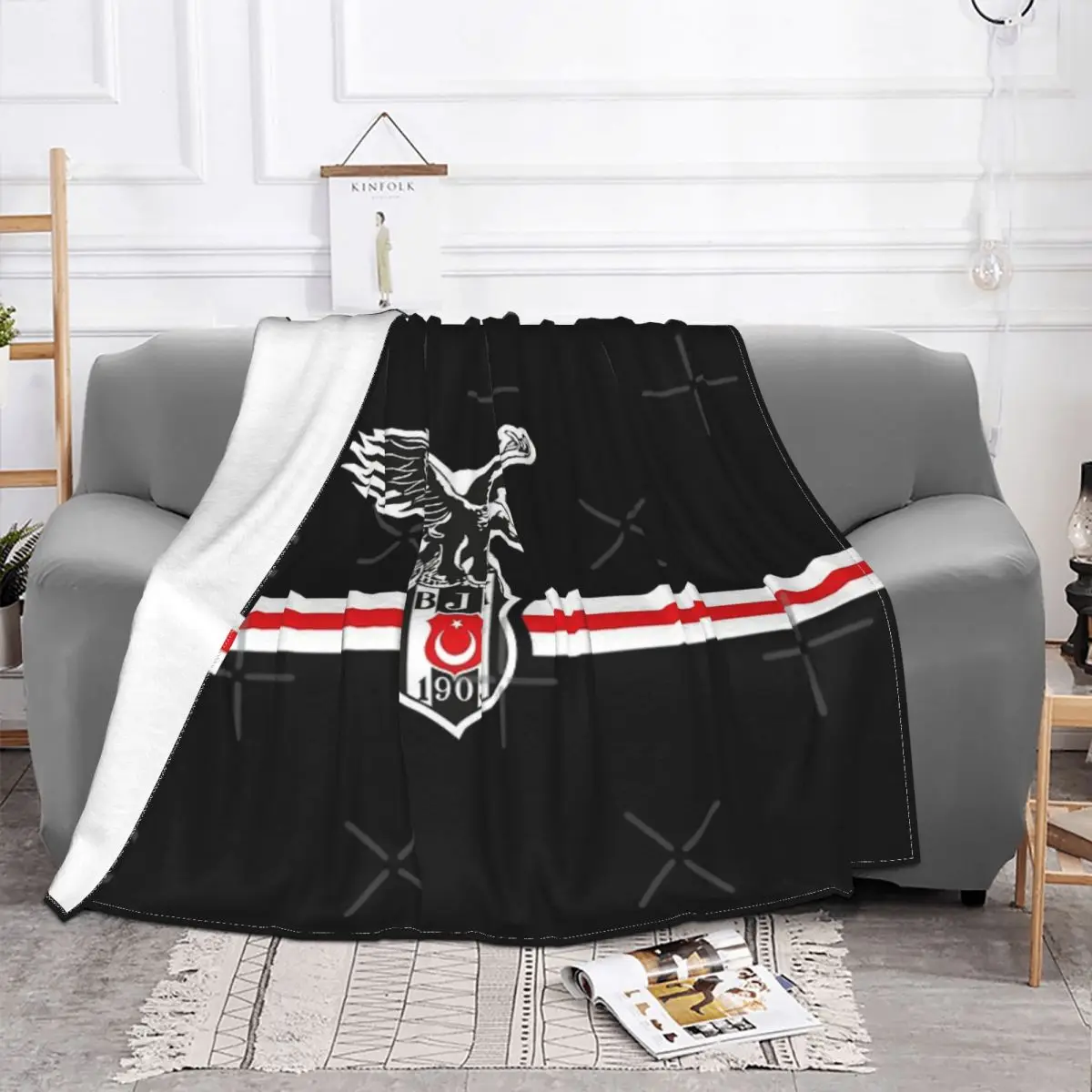 Besiktas Beikta Istanbul 1903 Blanket Bedspread On The Bed Living Room